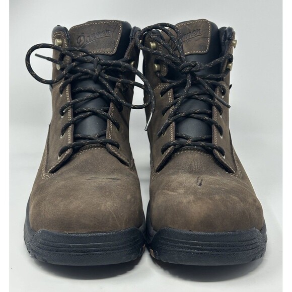 Danner Caliper Brown 6" Aluminum Toe Boots Men’s 11.5 Brown Lace Up Work Leather - Picture 2 of 13